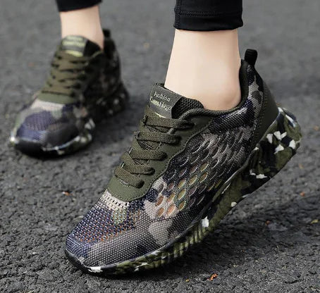 Camouflage Cushion Sneakers for Men and Women