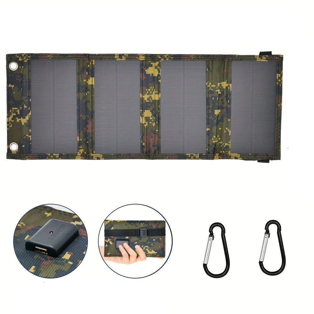 NNETM Portable Foldable Camouflage Solar Panel Charger-0