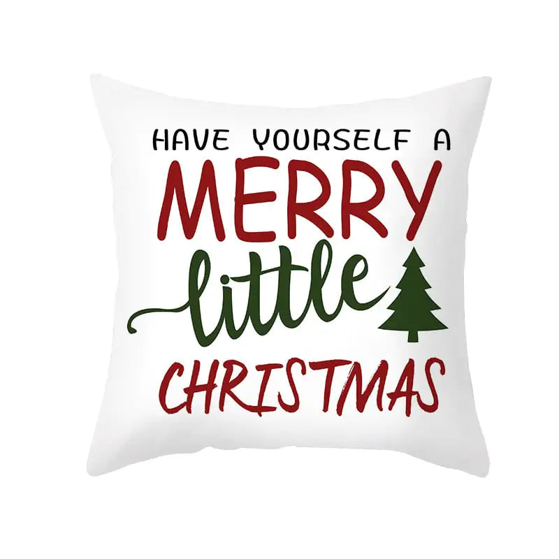 Funda de almohada de Navidad de dibujos animados para decoración de sofá de oficina