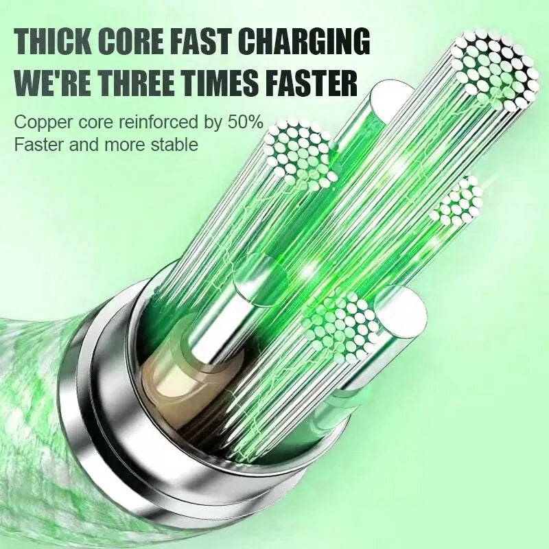 PD 60W Tipo C a Tipo C Cable de color para iphone 15 15pro Carga rápida para Xiaomi Samsung Huawei Tipo C Cable de tejido 1M 2M 3M