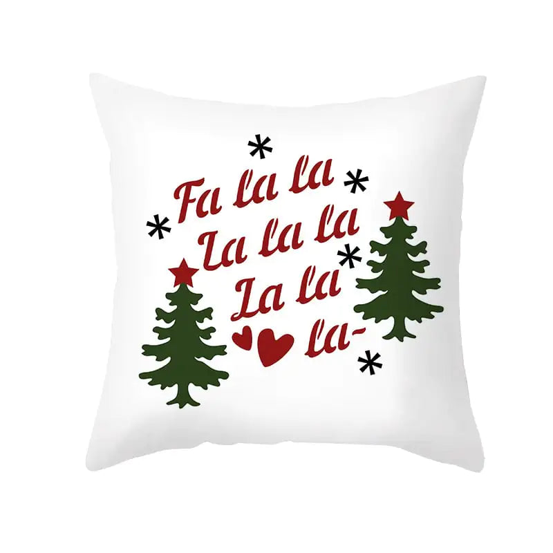 Funda de almohada de Navidad de dibujos animados para decoración de sofá de oficina
