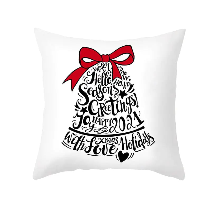 Funda de almohada de Navidad de dibujos animados para decoración de sofá de oficina