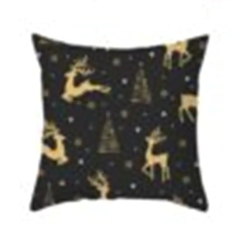 Funda de almohada de Navidad de dibujos animados para decoración de sofá de oficina