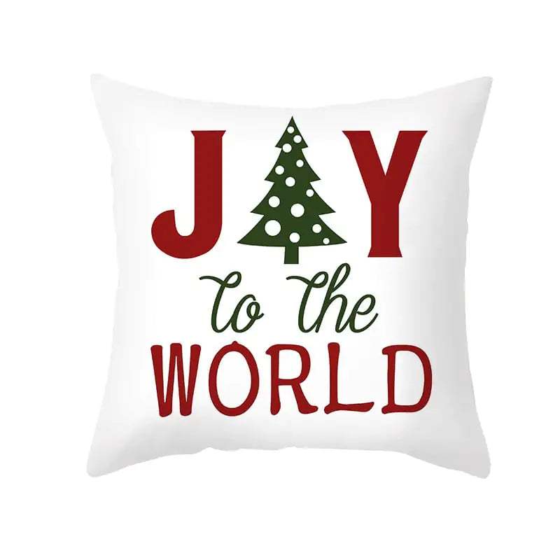 Funda de almohada de Navidad de dibujos animados para decoración de sofá de oficina