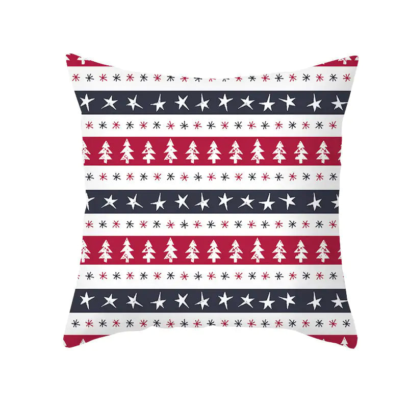 Funda de almohada de Navidad de dibujos animados para decoración de sofá de oficina