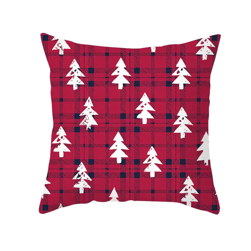 Funda de almohada de Navidad de dibujos animados para decoración de sofá de oficina