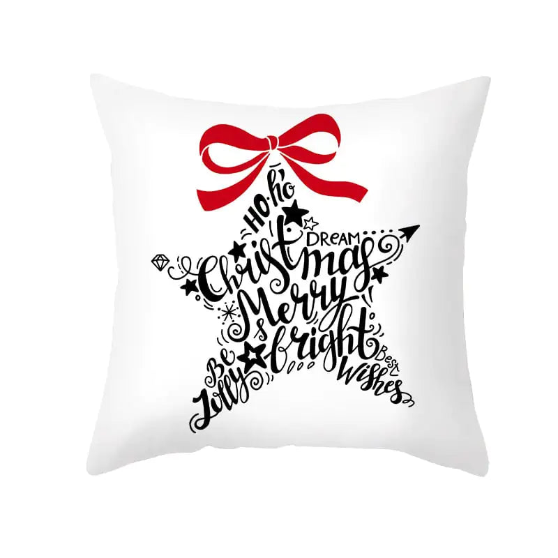 Funda de almohada de Navidad de dibujos animados para decoración de sofá de oficina