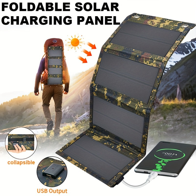 NNETM Portable Foldable Camouflage Solar Panel Charger-1
