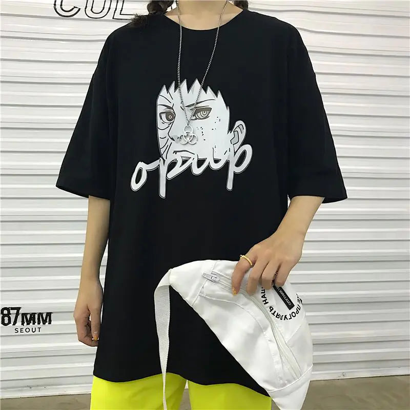 Camisetas gráficas de pareja de verano para estudiantes (talla grande)