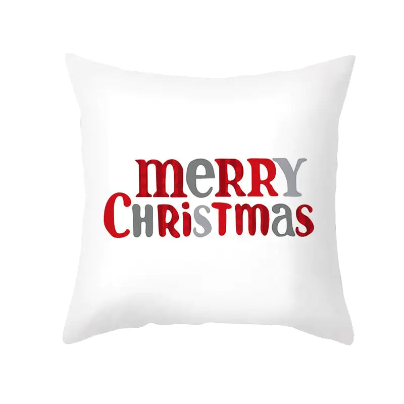 Funda de almohada de Navidad de dibujos animados para decoración de sofá de oficina