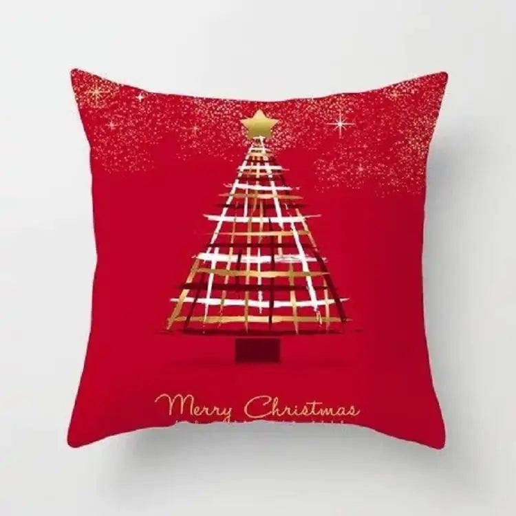 Funda de almohada de Navidad de dibujos animados para decoración de sofá de oficina