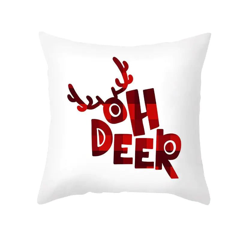 Funda de almohada de Navidad de dibujos animados para decoración de sofá de oficina